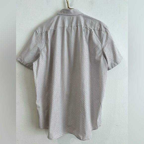 Michael Kors men's casual short-sleeved button-down print shirt size XL - Picture 7 of 9